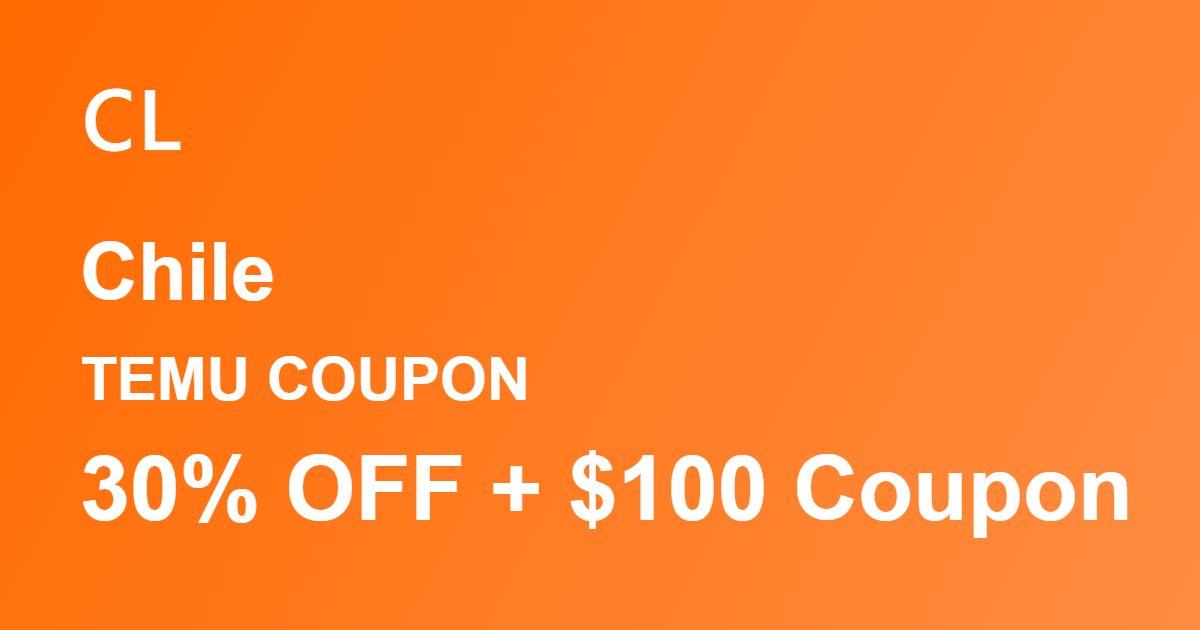Temu Coupon Chile