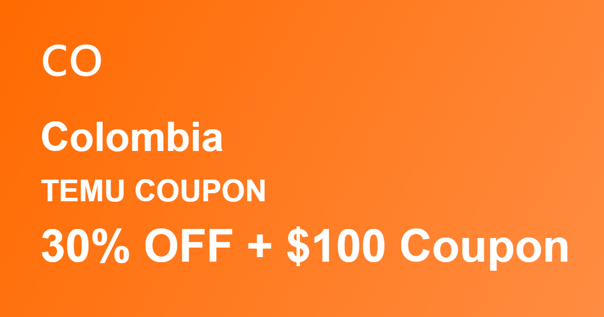 Temu Coupon Colombia