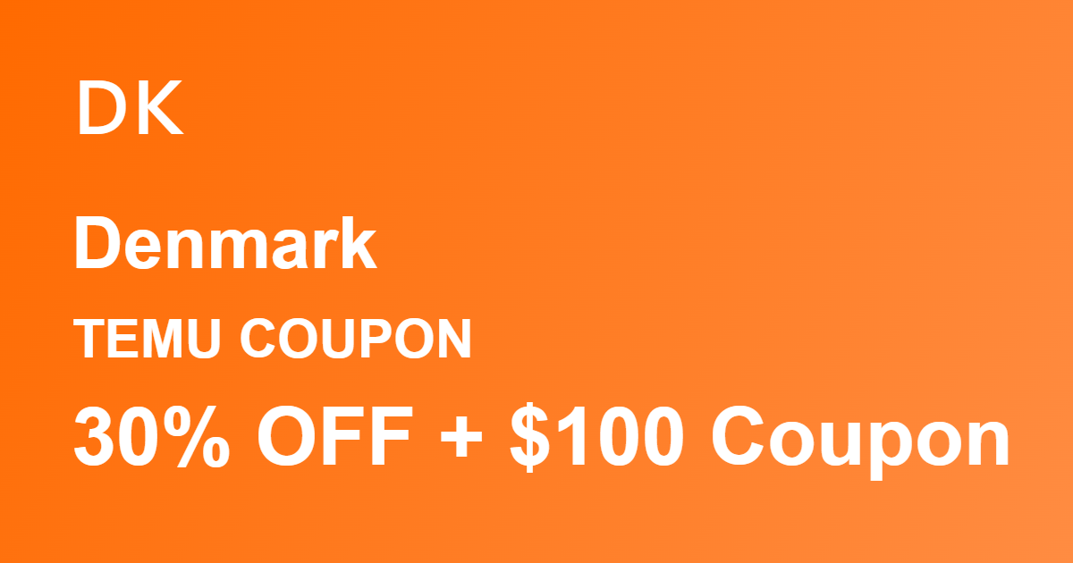 Temu Coupon Denmark