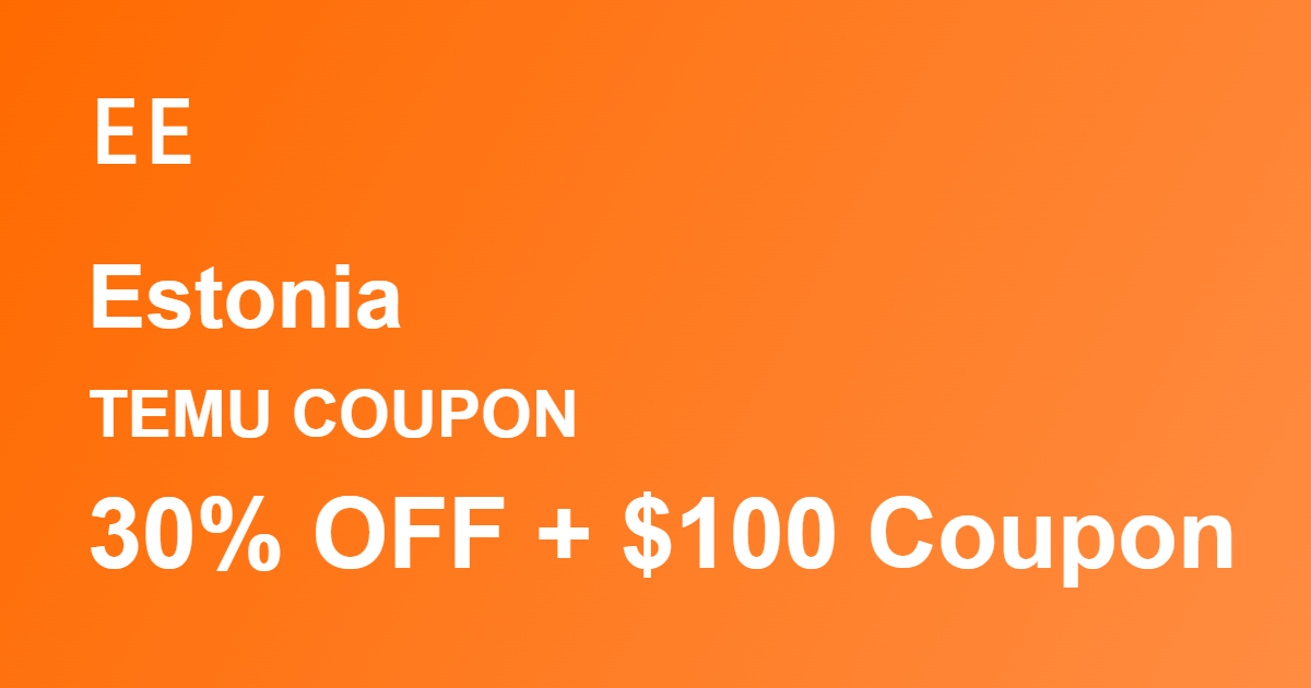 Temu Coupon Estonia