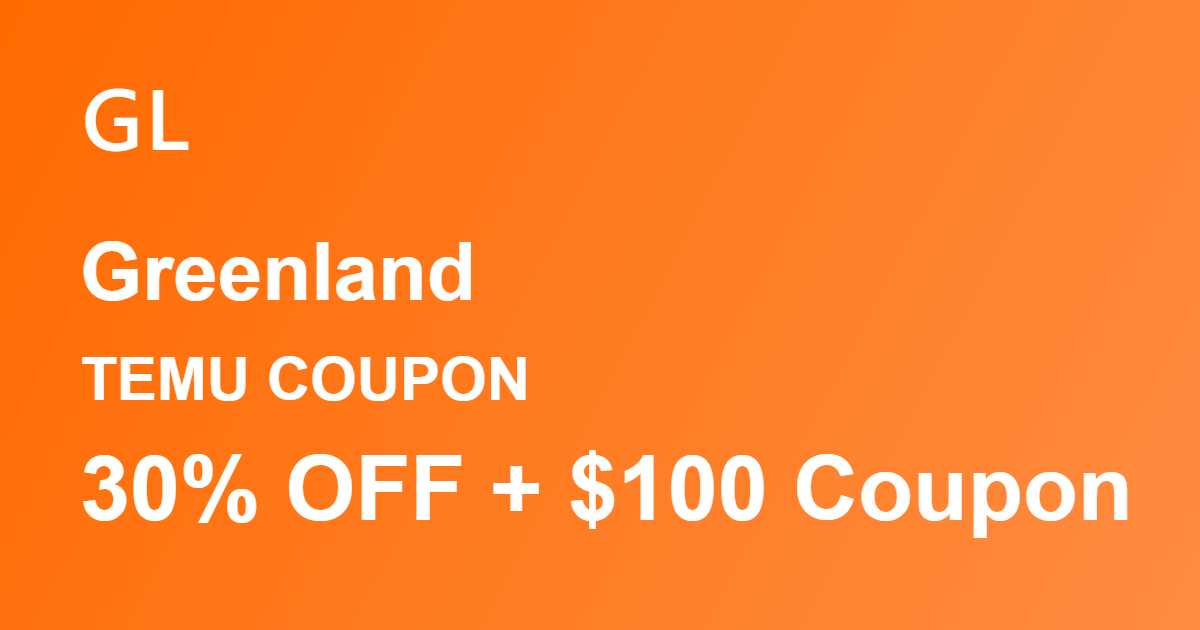 Temu Coupon Greenland
