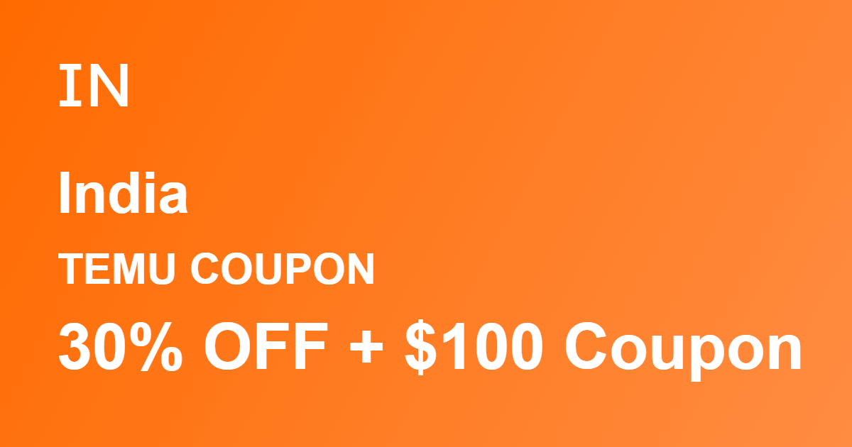 Temu Coupon India