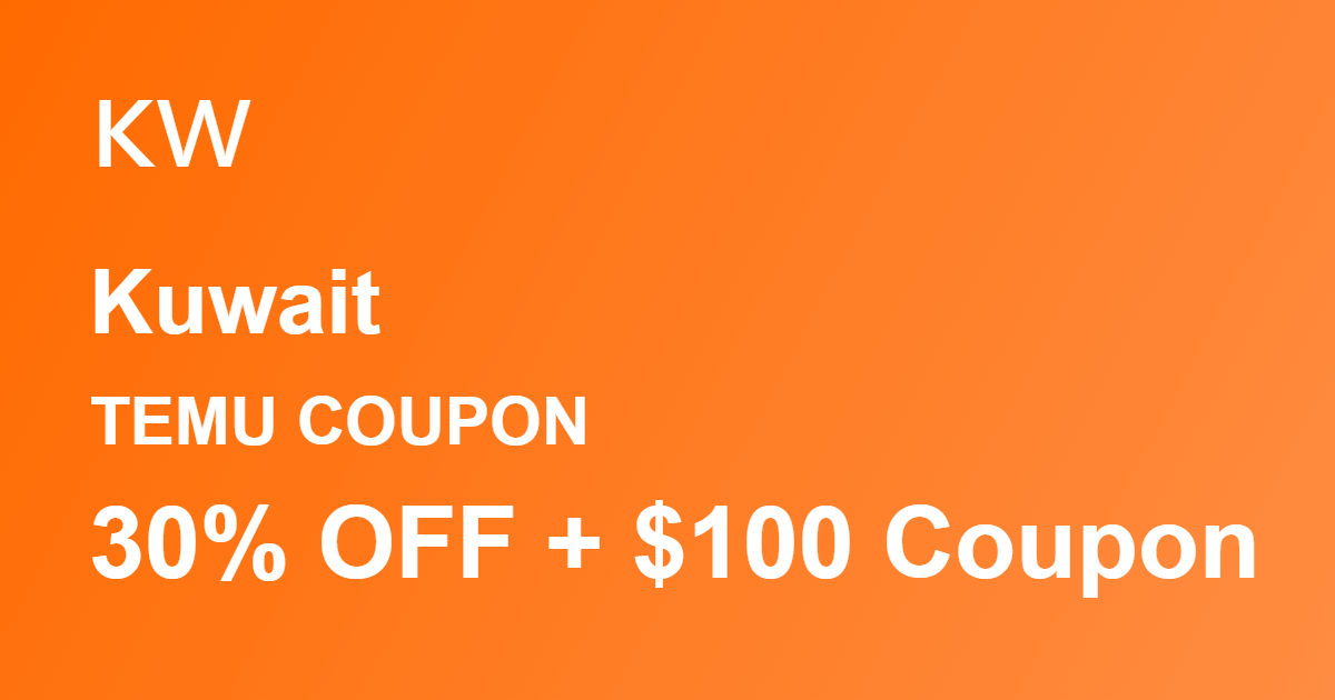 Temu Coupon Kuwait