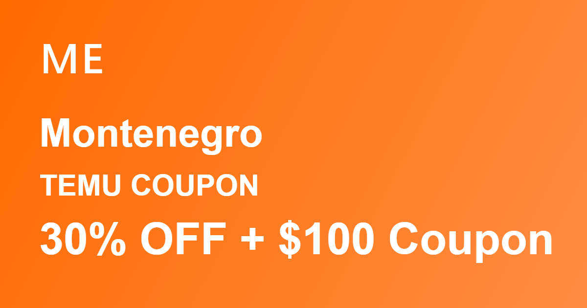 Temu Coupon Montenegro