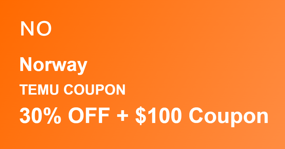 Temu Coupon Norway