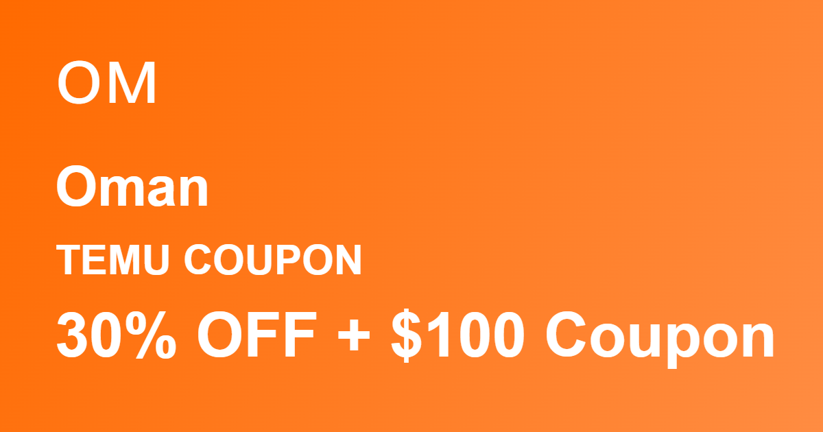 Temu Coupon Oman