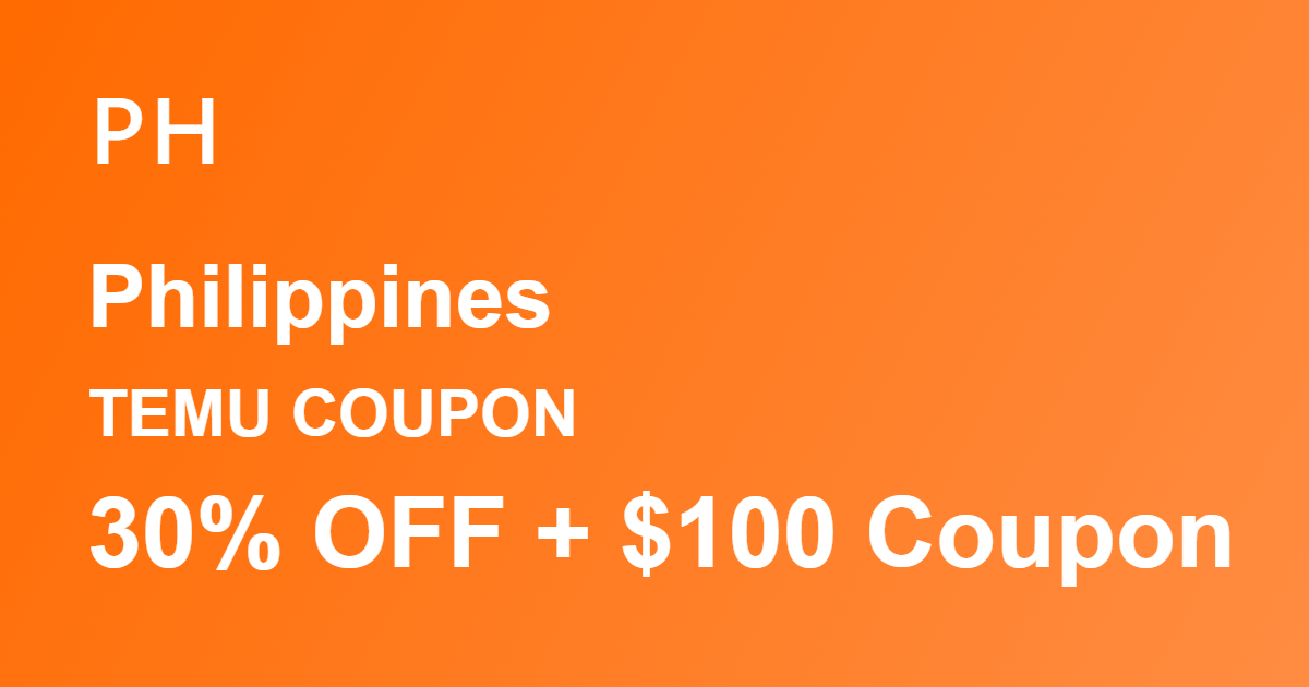 Temu Coupon Philippines