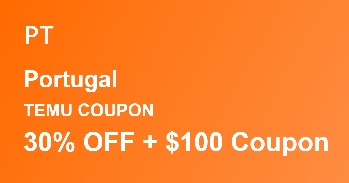 Temu Coupon Portugal