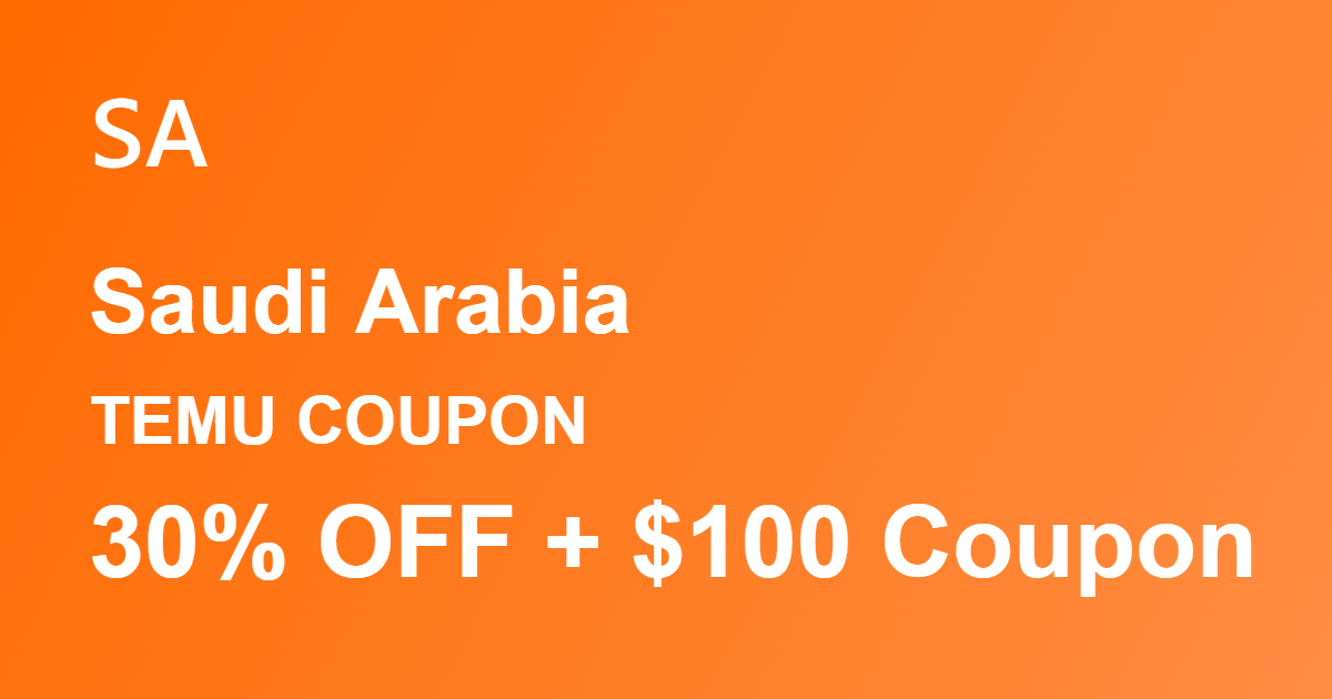 Temu Coupon Saudi Arabia
