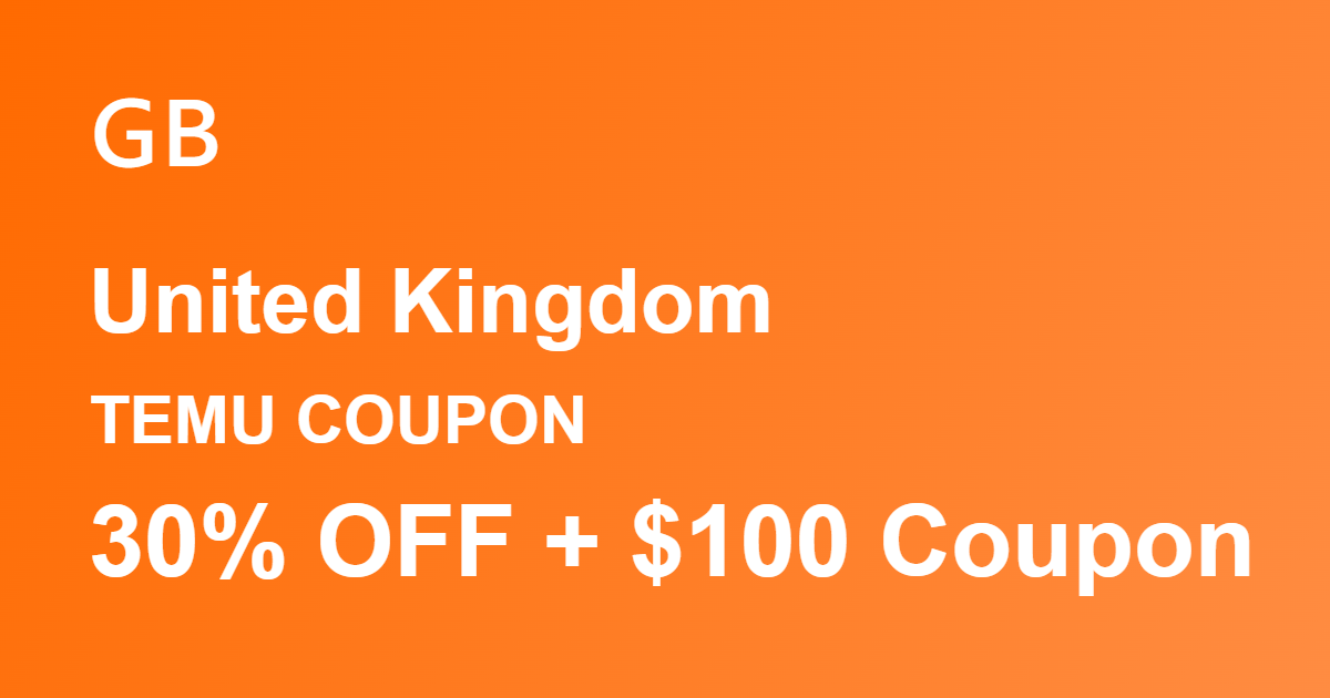 Temu Coupon United Kingdom